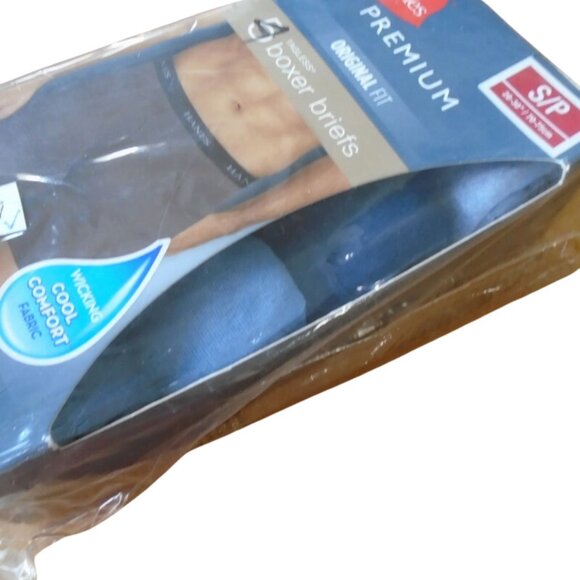 Hanes Premium Mens Boxer Briefs Original Fit 4 Pack Small MA1179 - Picture 2 of 3